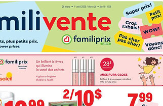 Circulaire Familiprix du 26 mars au 1 avril 2026
