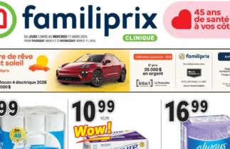 Circulaire Familiprix du 5 au 11 mars 2026