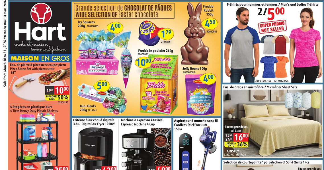 Circulaire Hart Stores du 18 au 31 mars 2026