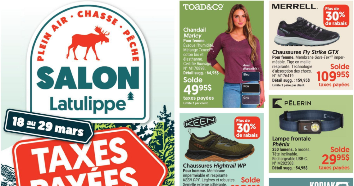 Circulaire Latulippe du 18 au 29 mars 2026