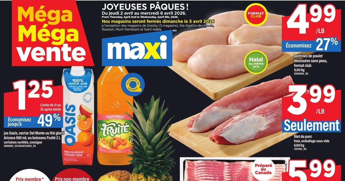 Circulaire Maxi du 2 au 8 avril 2026