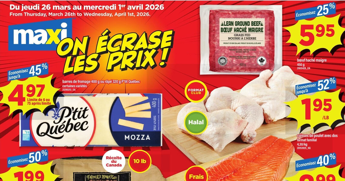 Circulaire Maxi du 26 mars au 1 avril 2026