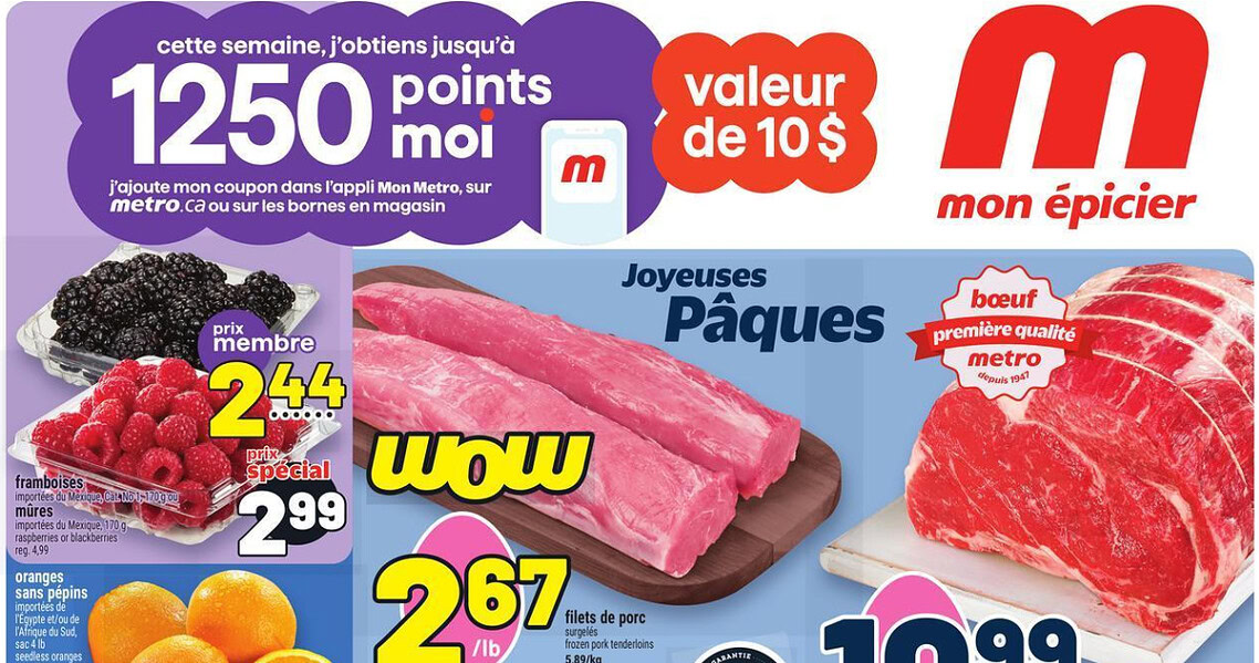 Circulaire Metro du 2 au 8 avril 2026