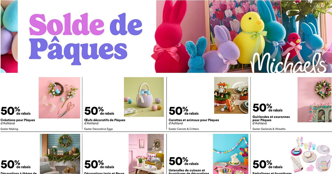Circulaire Michaels du 20 au 26 mars 2026