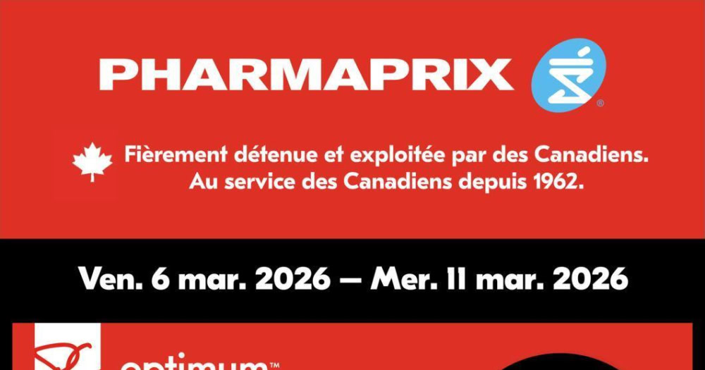 Circulaire Pharmaprix du 6 au 11 mars 2026