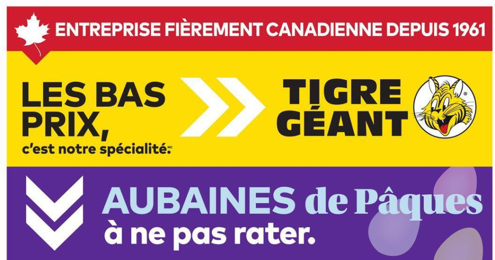Circulaire Tigre Géant du 1 au 7 avril 2026