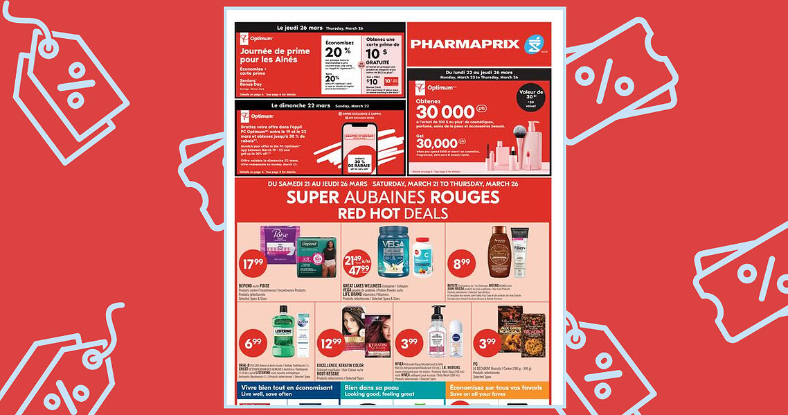 Circulaire Pharmaprix du 21 au 26 mars 2026