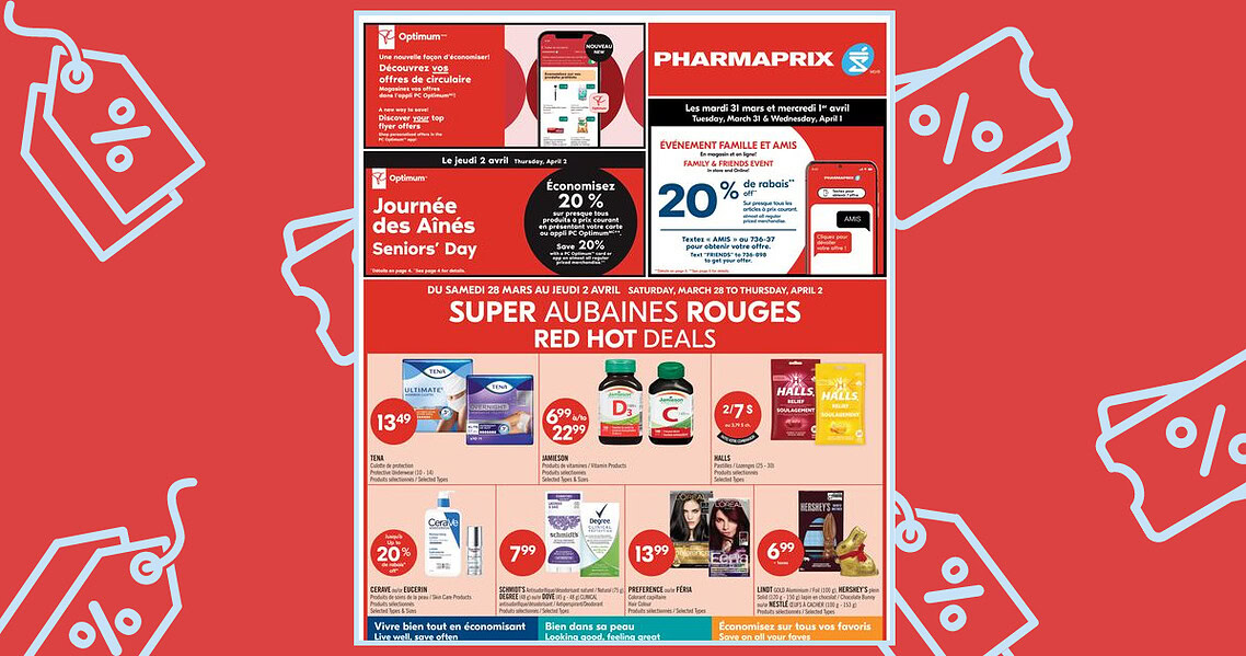 Circulaire Pharmaprix du 28 mars au 2 avril 2026