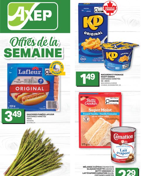 Circulaire Axep du 23 au 29 avril 2026