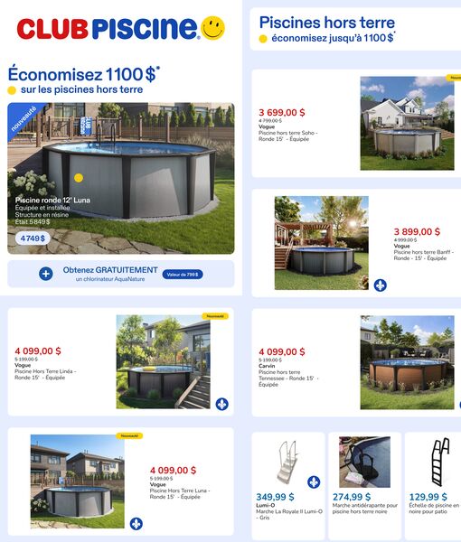 Circulaire Club Piscine du 22 au 28 avril 2026