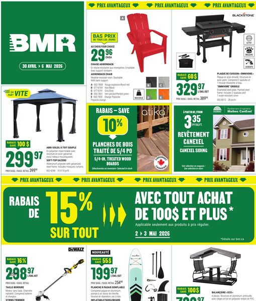 Circulaire BMR Le Groupe du 30 avril au 6 mai 2026