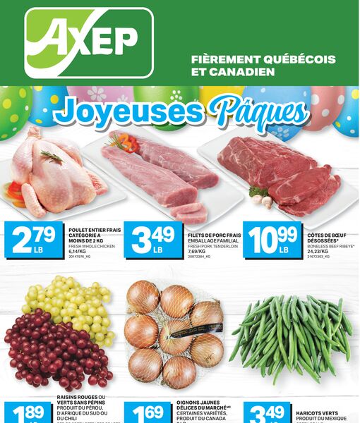 Circulaire Axep du 2 au 8 avril 2026