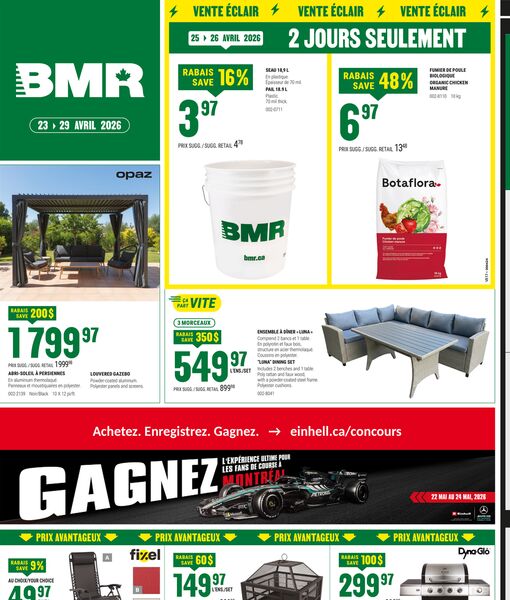 Circulaire BMR Le Groupe du 23 au 29 avril 2026