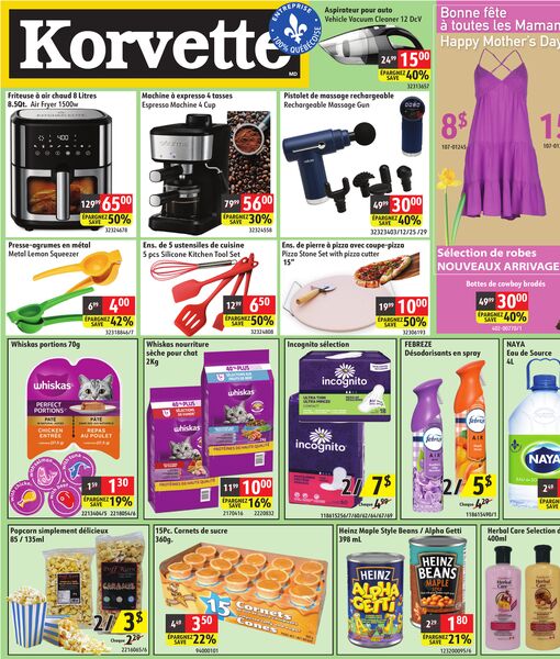 Circulaire Korvette du 30 avril au 14 mai 2026