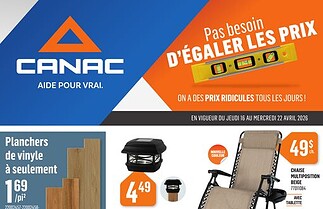 Circulaire Canac du 16 au 22 avril 2026
