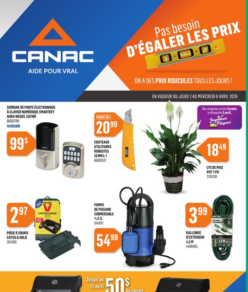 Circulaire Canac du 2 au 8 avril 2026