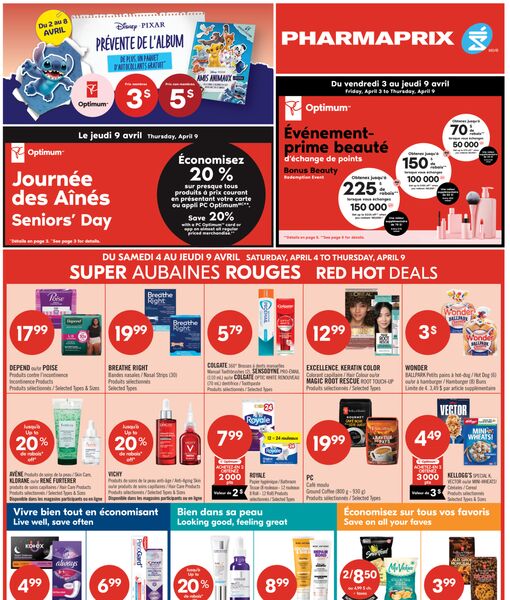 Circulaire Pharmaprix du 4 au 9 avril 2026