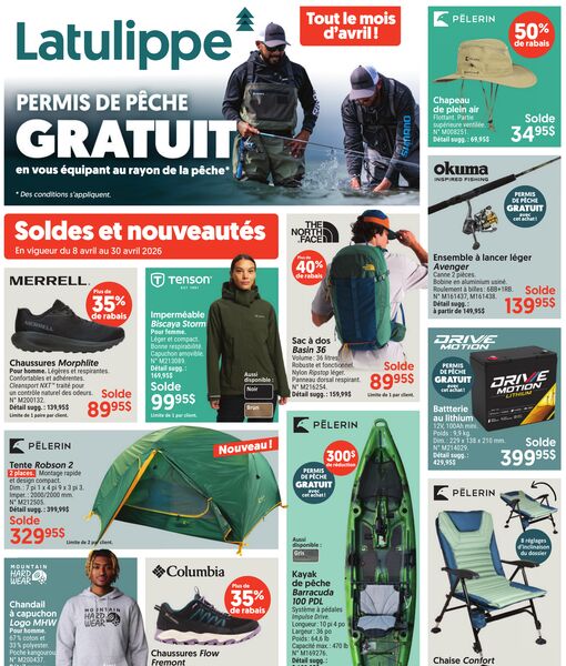 Circulaire Latulippe du 8 au 30 avril 2026