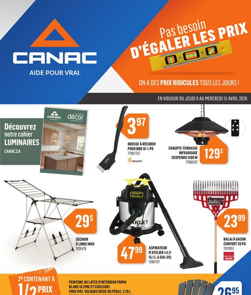 Circulaire Canac du 9 au 15 avril 2026