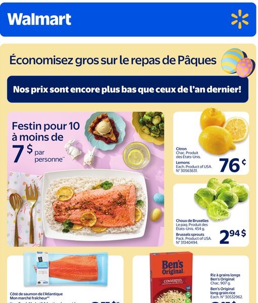 Circulaire Walmart du 2 au 8 avril 2026