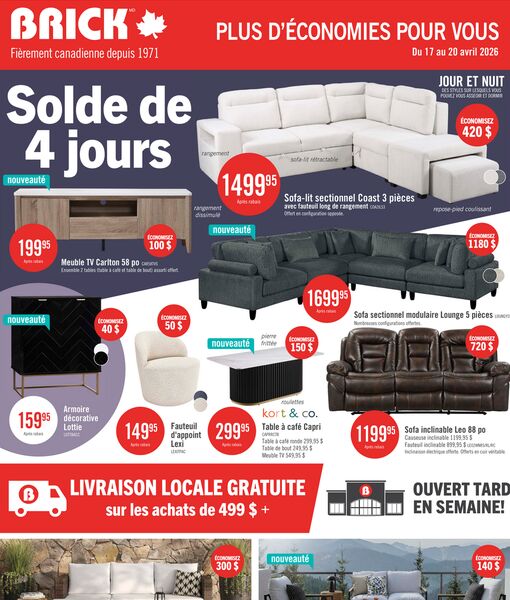 Circulaire Brick du 17 au 29 avril 2026