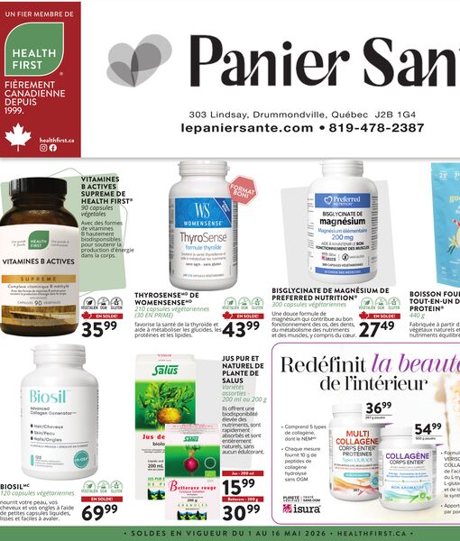 Circulaire Panier Santé du 1 au 16 mai 2026