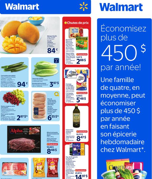 Circulaire Walmart du 9 au 15 avril 2026