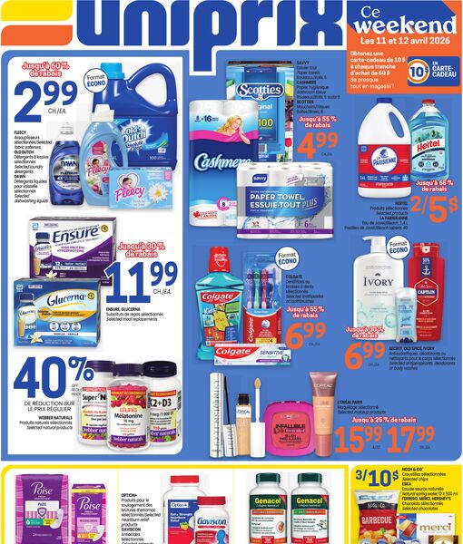 Circulaire Uniprix du 9 au 15 avril 2026