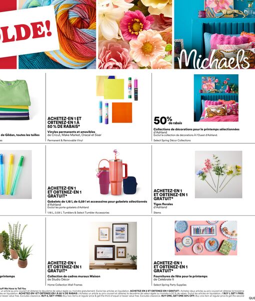 Circulaire Michaels du 3 au 9 avril 2026