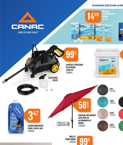 Circulaire Canac du 30 avril au 6 mai 2026