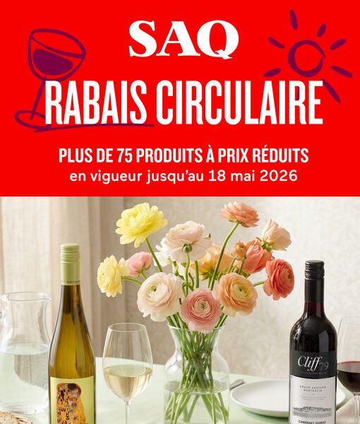 Circulaire SAQ du 30 avril au 18 mai 2026