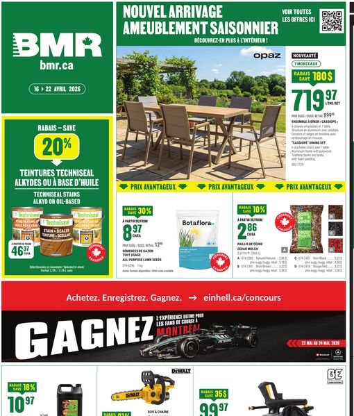 Circulaire BMR Le Groupe du 16 au 22 avril 2026