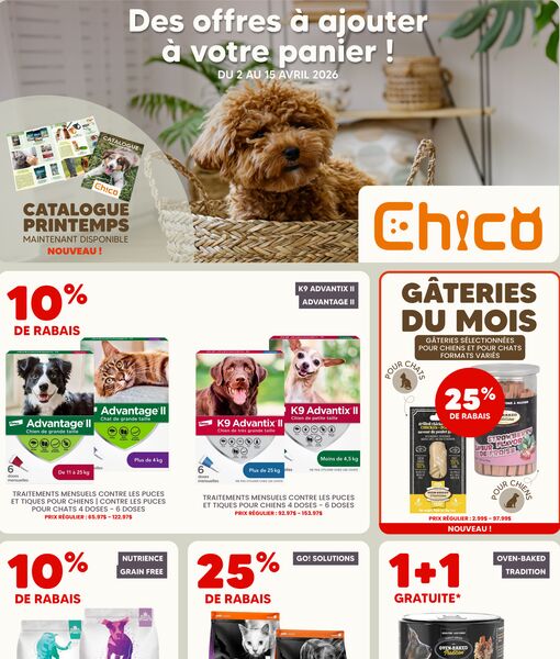 Circulaire Chico du 2 au 15 avril 2026
