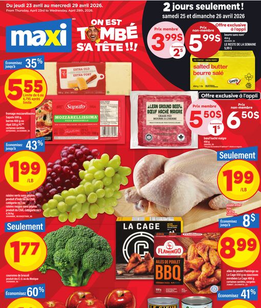 Circulaire Maxi du 23 au 29 avril 2026