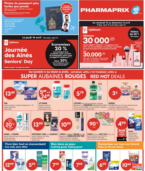 Circulaire Pharmaprix du 11 au 16 avril 2026