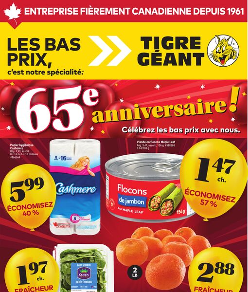Circulaire Tigre Géant du 22 au 28 avril 2026