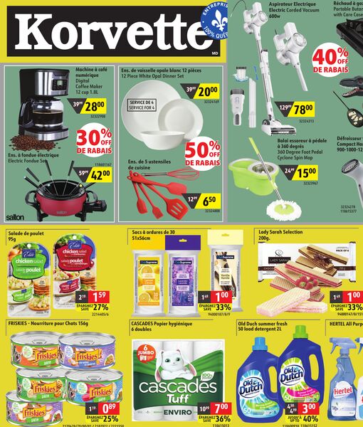 Circulaire Korvette du 2 au 15 avril 2026