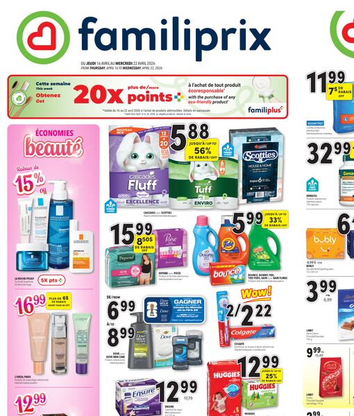 Circulaire Familiprix du 16 au 22 avril 2026