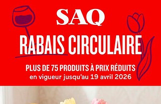 Circulaire SAQ du 9 au 19 avril 2026