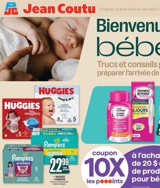 Circulaire Jean Coutu du 9 au 22 avril 2026