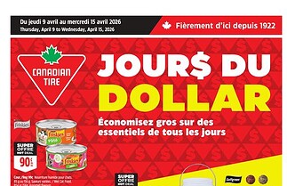 Circulaire Canadian Tire du 9 au 15 avril 2026