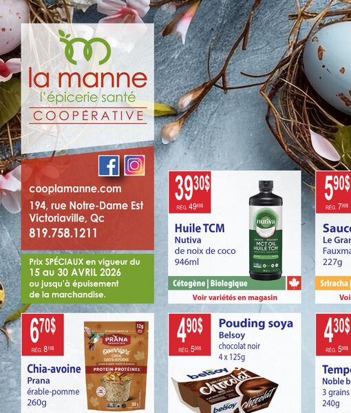 Circulaire Coop LaManne du 1 au 30 avril 2026