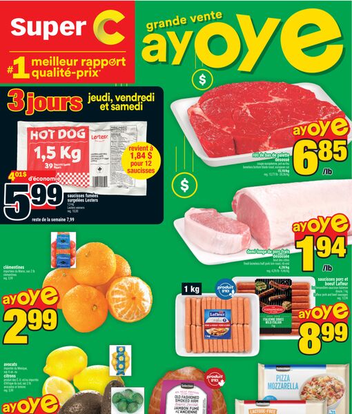 Circulaire Super C du 23 au 29 avril 2026