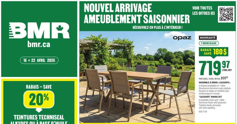 Circulaire BMR Le Groupe du 16 au 22 avril 2026
