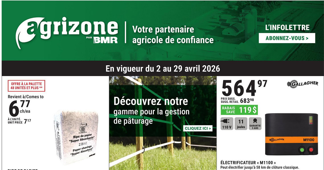 Circulaire BMR Le Groupe du 2 au 29 avril 2026