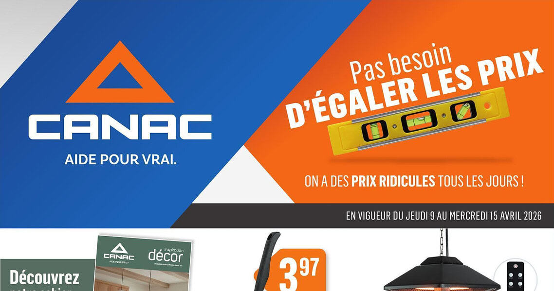 Circulaire Canac du 9 au 15 avril 2026