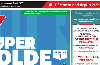 Circulaire Canadian Tire du 30 avril au 6 mai 2026