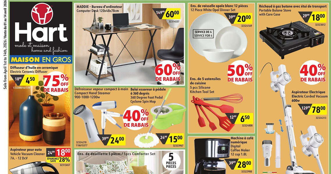 Circulaire Hart Stores du 1 au 14 avril 2026