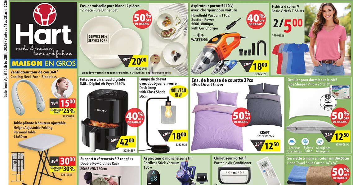 Circulaire Hart Stores du 15 au 28 avril 2026