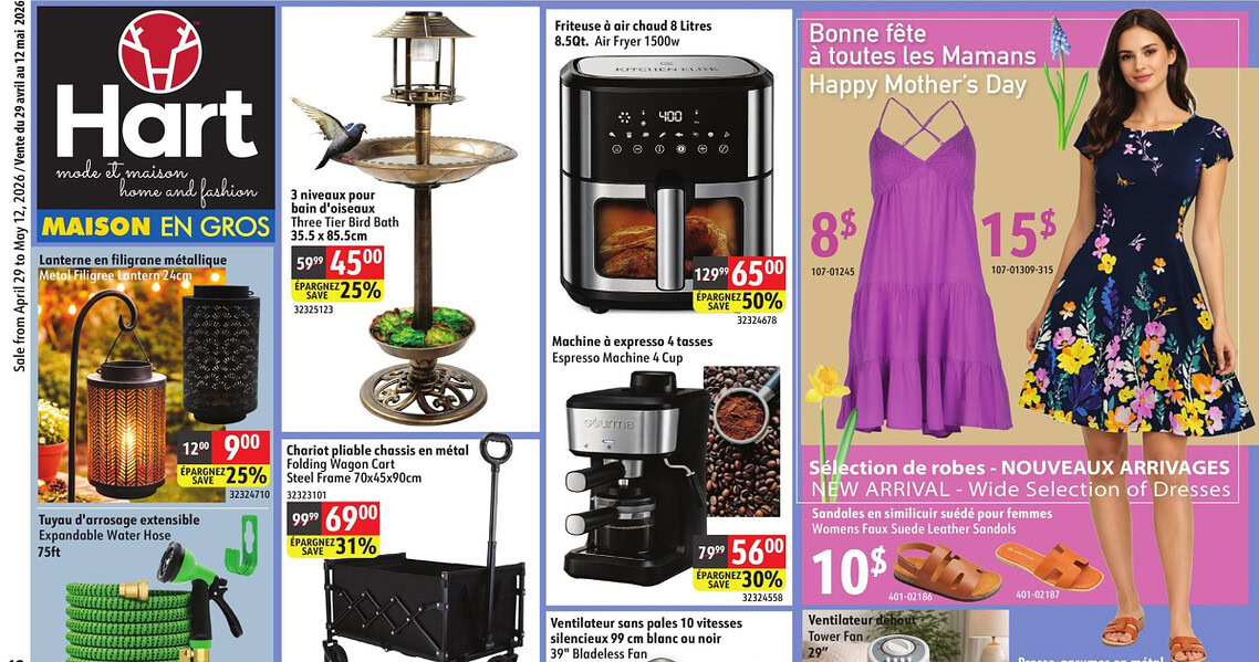 Circulaire Hart Stores du 29 avril au 12 mai 2026
